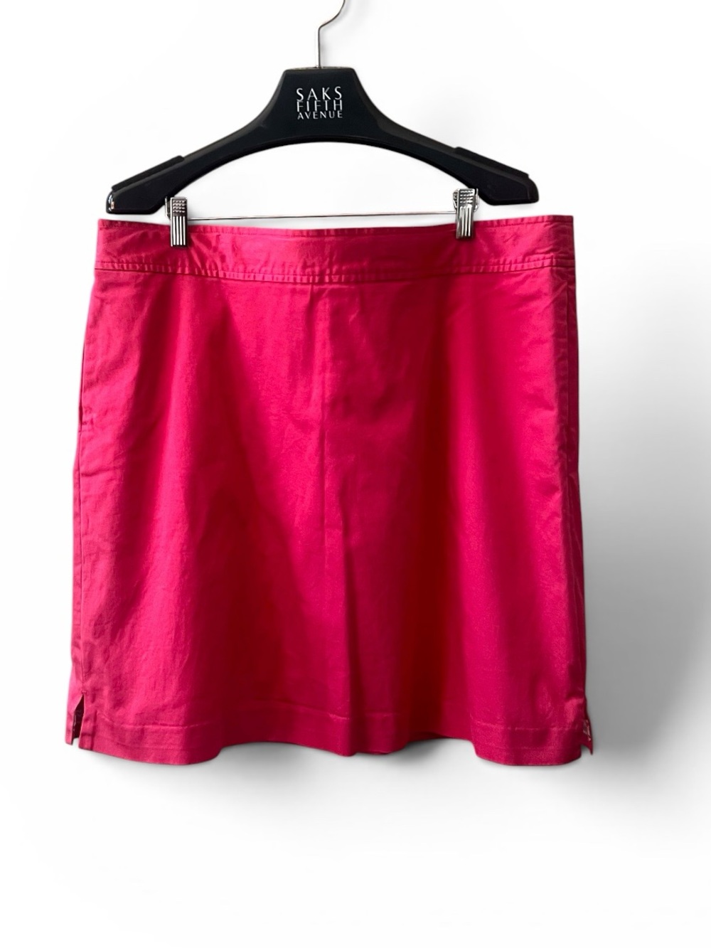 Vineyard Vines A-line Mine Skirt Sz 16 Hot Pink Adjustable Waist Pockets